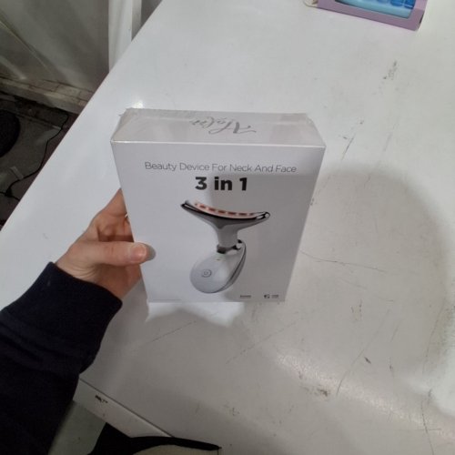 VAFEE RECHARGEABLE 3-IN-1 FACIAL MASSAGER FOR NECK AND FACE - WHITE (MODEL: VA-01) image 2