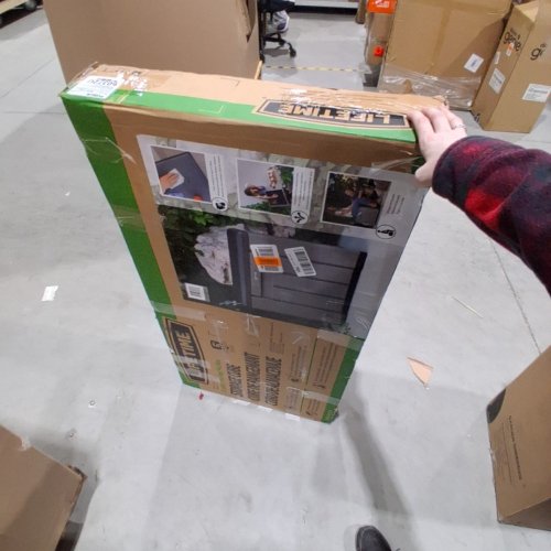 LIFETIME OUTDOOR STORAGE CUBE - 20" X 20" X 20" -25GAL -GRAY (MODEL: 60372) image 4