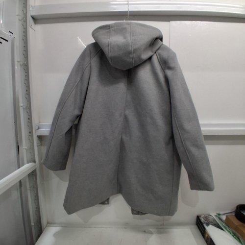 WOMEN'S VINCE CAMUTO WOOL BLEND HOODED COAT - LARGE - GREY image 4