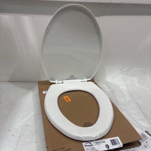 BEMIS ECONOMY PLASTIC ELONGATED TOILET SEAT - WHITE (MODEL: 7300SLEC 000) image 2