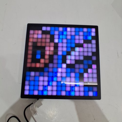 MINECRAFT LED PIXEL SMART LIGHT AND ALARM CLOCK - 8" X 1" X 8" - BLACK image 2