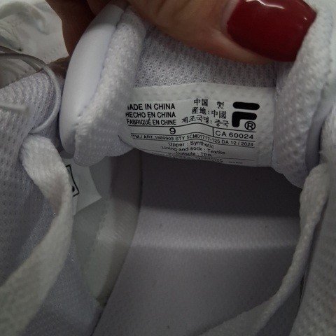 WOMEN'S FILA UNLOCK COURT SHOES - SIZE 9 - WHITE (STYLE: 1889909) image 4