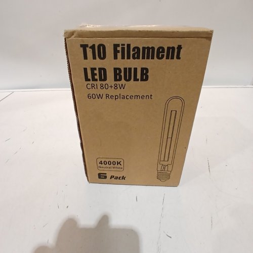 6PK T10 FILAMENT LED LIGHT BULBS - 4000K image 3