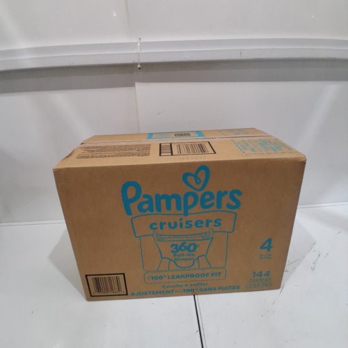 144PK PAMPERS CRUISERS 360° STRETCHY WAISTBAND DISPOSABLE BABY DIAPERS - SIZE 4 (22LB - 37LB) image 2