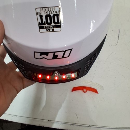 ILM MOTORCYCLE DUAL VISOR FLIP UP MODULAR FULL FACE HELMET - DOT CERTIFIED - MEDIUM - WHITE (MODEL: ILM-902) image 4