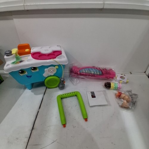 LEAPFROG SCOOP AND LEARN PLASTIC ICE CREAM CART - BLUE/PINK/WHITE image 2
