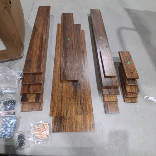 WROUGHT STUDIO LED FARMHOUSE WOOD COFFEE TABLE WITH STORAGE - 55" X 31.5" - WALNUT (MODEL: I870101050A1) image 4