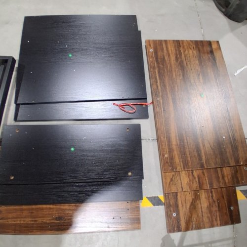 WROUGHT STUDIO LED FARMHOUSE WOOD COFFEE TABLE WITH STORAGE - 55" X 31.5" - WALNUT (MODEL: I870101050A1) image 5