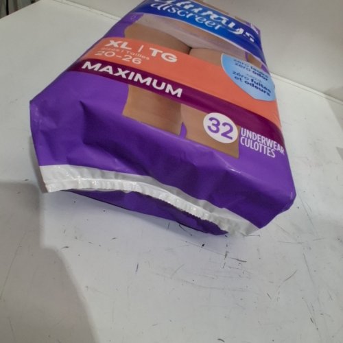 32PK ALWAYS DISCREET MAXIMUM PROTECTION UNDERWEAR - XL (20-26) image 3