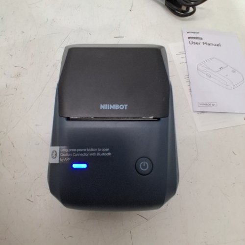 NIIMBOT LABEL MAKER WITH AUTO IDENTIFICATION - BLACK/BLUE (MODEL: B1) image 2