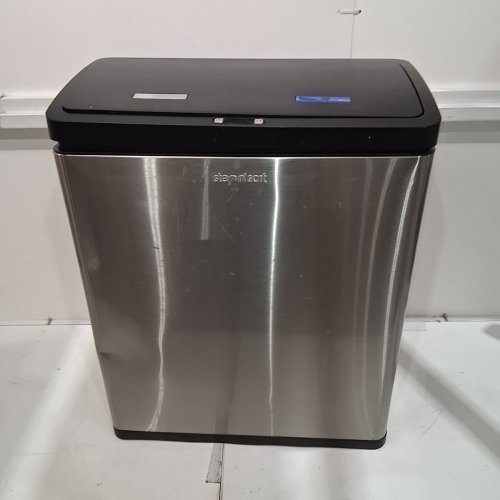 STEP N' SORT MOTION SENSOR DUAL TRASH AND RECYCLING BIN WITH REMOVABLE INNER BINS - 60L - STAINLESS STEEL - (MODEL: SN900602) image 3