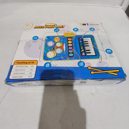 DQMOON 2-IN-1 EDUCATIONAL MUSICAL JAZZ BABY PLAY MAT - BLUE image 3