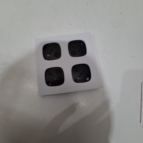 4PK ATUVOS SMART BLUETOOTH ITEM TRACKER COMPATIBLE WITH APPLE FIND MY - BLACK (MODEL: AT2301) image 2