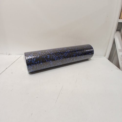 AMAZONBASICS HIGH-DENSITY ROUND FOAM ROLLER FOR YOGA AND EXERCISE - 24" - BLACK/BLUE SPECKLED (MODEL: AB24SPEK) image 2