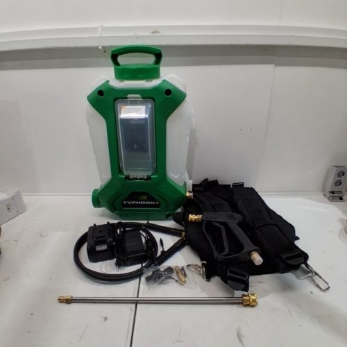 FLOWZONE TYHPOON3 BATTERY-POWERED BACKPACK SPRAYER - 4 GAL. CAPACITY - 18 V - GREEN/BLACK (MODEL: FZVAAK-3) image 4