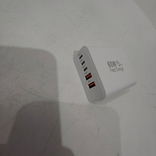 6 PORT USB-C / USB-A FAST CHARGING BLOCK WALL ADAPTOR - 60W - WHITE (MODEL: XHD-PD65W3C3A) image 3