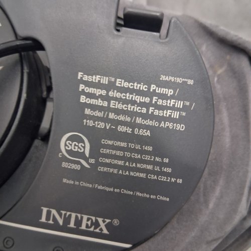 INTEX DURA-BEAM DELUXE SERIES SELF-INFLATABLE MATTRESS WITH INTERNAL PUMP - FULL - GREY (MODEL: 67767ED AP619D) image 5