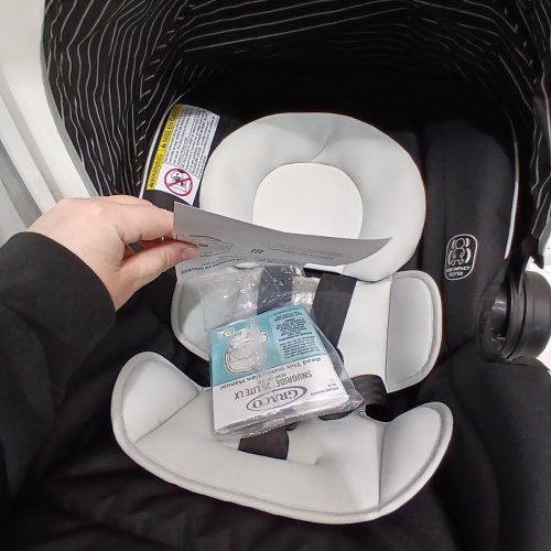 GRACO SNUGRIDE 35 LITE LX INFANT CAR SEAT - MAX WEIGHT 34LBS - BLACK/GREY (MODEL: 2119658) image 4