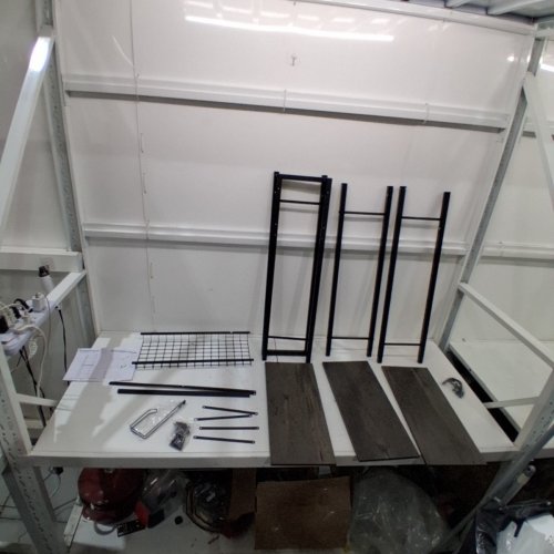 KALRIN 4-TIER SHELF OVER THE TOILET RACK STORAGE ORGANIZER STAND FOR BATHROOM - 120LBS CAP - 9.44" X 23.62" X 68.10" - PURE BLACK- (MODEL:HTS-04) image 2