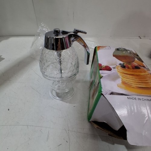 PLASTIC HONEY SYRUP DISPENSER-8OZ-CLEAR image 2