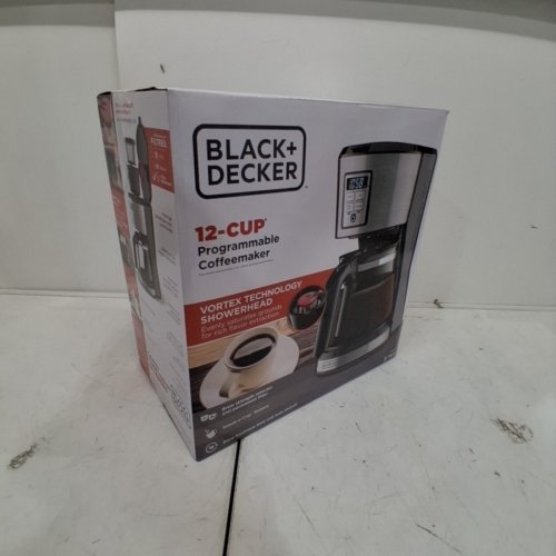 BLACK AND DECKER STAINLESS STEEL PROGRAMMABLE COFFEE MAKER - 12 CUPS - STAINLESS STEEL/BLACK (MODEL: ‎CM1231SC) image 6