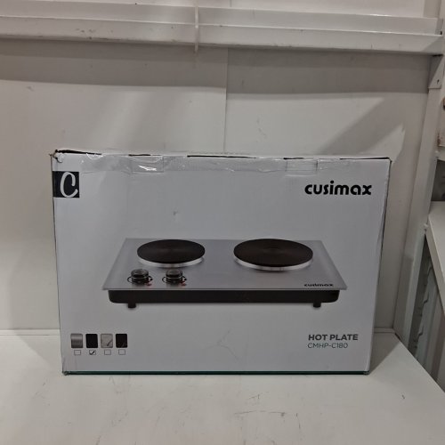 CUSIMAX PORTABLE DOUBLE HOT PLATE - 1800W - 13" X 19" - BLACK ( MODEL- CMHP-C180 / ES-3202)) image 5
