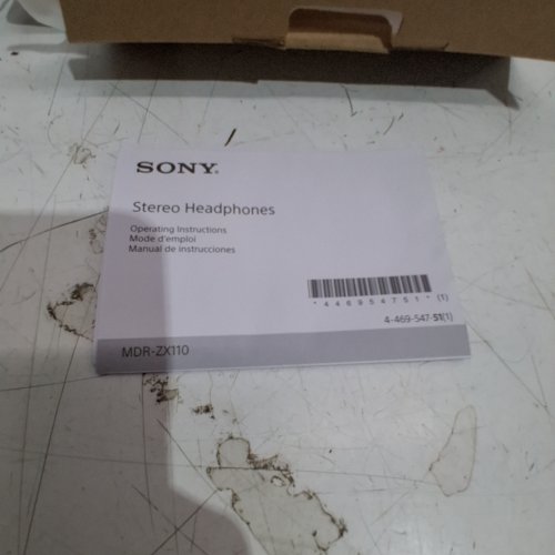 SONY WIRED OVER EAR HEADPHONES WITHOUT NOISE CANCELLATION - BLACK - (MODEL: MDRZX110) image 3