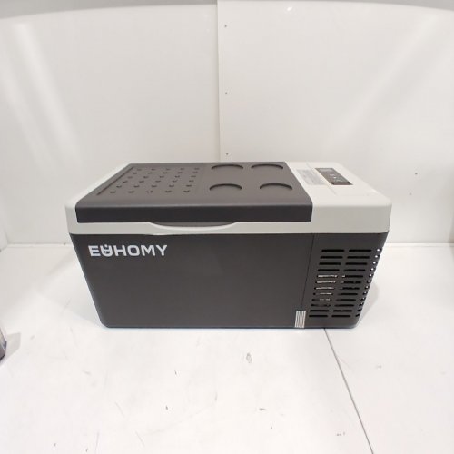 EUHOMY PORTABLE CAR REFRIGERATOR WITH APP CONTROL - 18L - 12V - FROM -4° TO 68°F - BLACK/GREY (MODEL: CFC-18 / CF004-18BL-CAEH) image 3