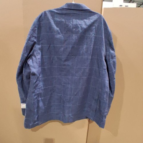 J.M. HAGGAR PREMIUM WINDOWPANE BLAZER/SPORTS COAT - 52R - BLUE/CHECKERED - STYLE: HJ70360) image 3
