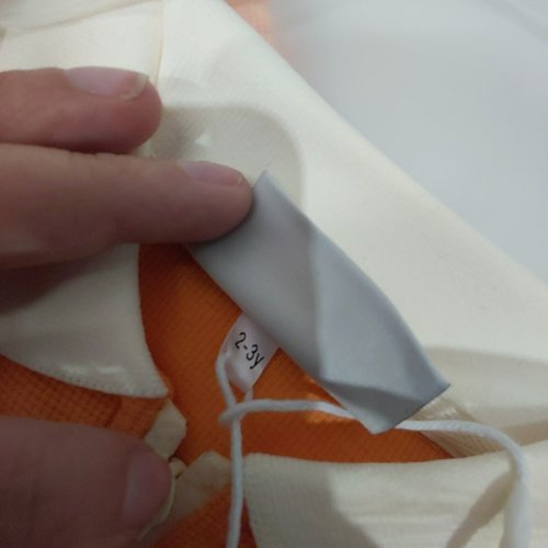JAIN GOLF POLO SHIRT - 2-3Y - ORANGE / WHITE image 2
