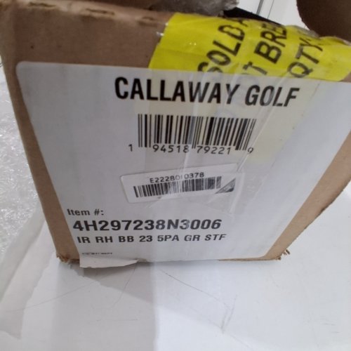 7PC CALLAWAY GOLF BIG BERTHA BB23 IRON SET - R/H - STIFF - (5 IRON - PW,AW) - GRAPHITE (MODEL: 4H297238N3006) image 2