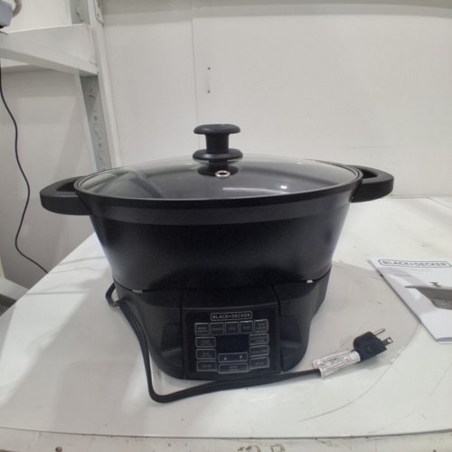 BLACK + DECKER DIGITAL 7-IN-1 MULTICOOKER - 7QT - MATTE BLACK (MODEL: MCD900BBDX) image 4