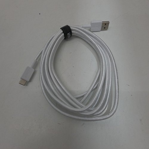 ANKER 322 SERIES 3 USB-A TO USB-C BRAIDED CHARGING CABLE - 10FT - WHITE (MODEL: A81H7) image 2