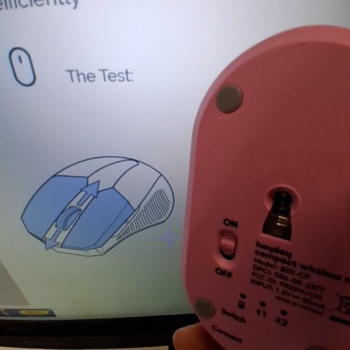 HEYDAY COMPACT WIRELESS BLUETOOTH MOUSE WITH USB RECEIVER - CANDY PINK image 2