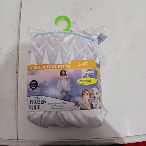 KIDS DISNEY FROZEN 2 ELSA COSTUME DRESS - SIZE 3T-4T - PURPLE/BLUE image 2