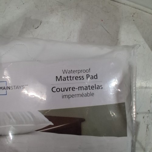 MAINSTAYS WATERPROOF COMFORT MATTRESS PAD - KING - WHITE image 4