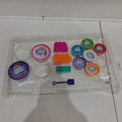 12PC VARIETY PLAY-DOH SCENTED SAND PLAY SET WITH ACCESSORIES (ITEM: 1929784) image 2