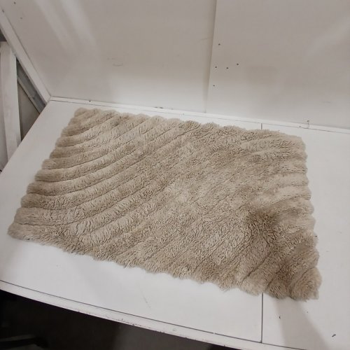 RIVERA HOME COTTON WOVEN BATH MAT - 2FT X 3FT - BEIGE (STYLE: 1973133) image 2