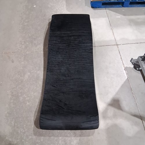 ERGONOMIC PROFESSIONAL CURVED LASH FOAM CUSHION BED TOPPER- 68"- BLACK image 2