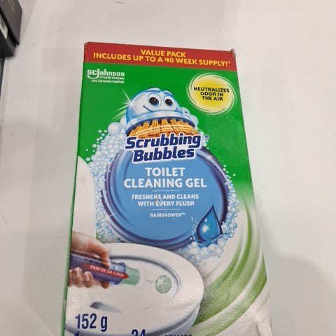SCRUBBING BUBBLES TOILET CLEANING GEL 24 GEL STAMPS - 152 G - BLUE image 2