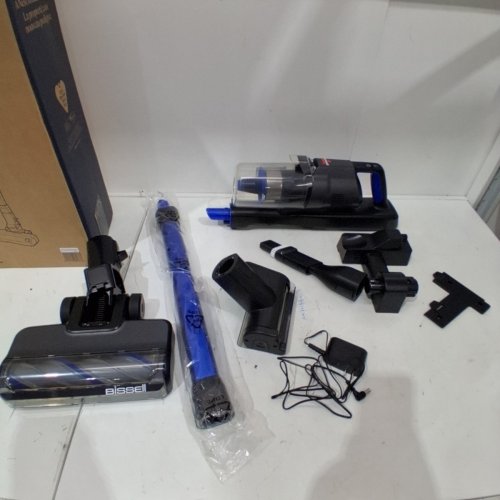 BISSELL POWERCLEAN FURFINDER SELF-STANDING CORDLESS VACUUM W/TANGLE FREE BRUSH ROLL - 200W - BLUE/BLACK (MODEL: 4052B) image 3