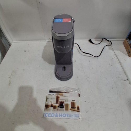 KEURIG K-SLIM + ICED K-ICED SINGLE SERVE COFFEE MAKER - ICE GREY (MODEL: K26F) image 3