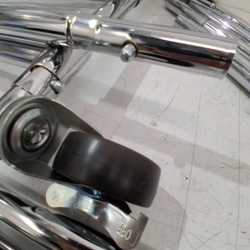 DRM FOLDING/COLLAPSIBLE CLOTHING/GARMENT RACK- HOLDS 250LB - CHROME image 3