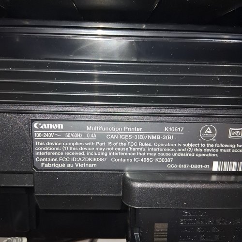 CANON PIXMA TS3720 WIRELESS ALL-IN-ONE COLOUR PRINTER - BLACK (MODEL: K10617) image 7