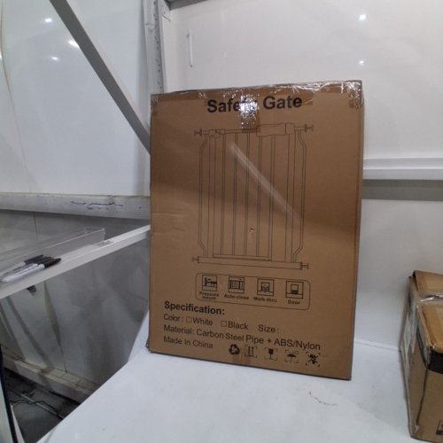 ALLAIBB PRESSURE OR HARDWARE MOUNTED NARROW BABY SAFETY GATE - 24" X 30" - WHITE (MODEL: W046) image 4