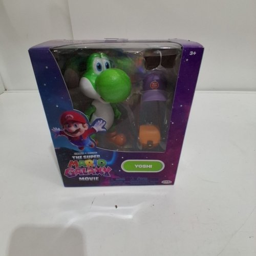 JAKKS PACIFIC THE SUPER MARIO GALAXY MOVIE YOSHI ACTION FIGURE WITH ACCESSORIES - 5" GREEN image 2