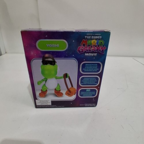 JAKKS PACIFIC THE SUPER MARIO GALAXY MOVIE YOSHI ACTION FIGURE WITH ACCESSORIES - 5" GREEN image 4