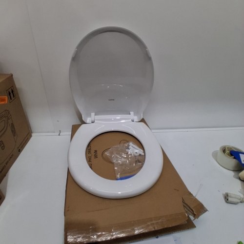 GARVEE ROUND TOILET SEAT - 16.5" - WHITE image 2
