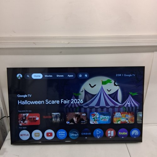 FPD 43" FLAT SCREEN LED SMART TV COMPATIBLE WITH GOOGLE TV & GOOGLE CAST - 1080P FULL HD, HDR 10, DOLBY AUDIO, VOICE REMOTE, PALETTE SERIES - BLACK (MODEL: CG43-P3) image 2