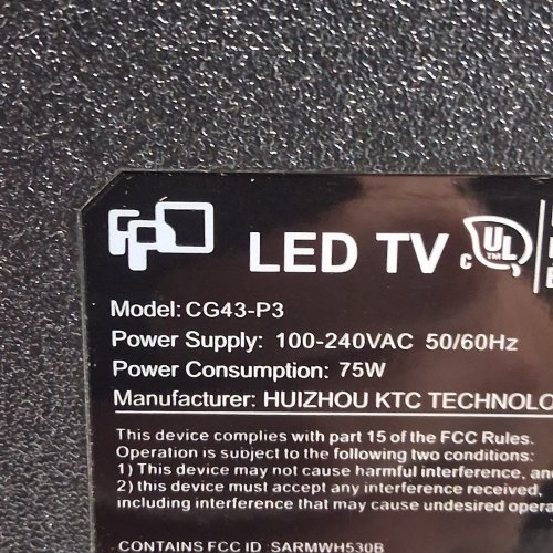 FPD 43" FLAT SCREEN LED SMART TV COMPATIBLE WITH GOOGLE TV & GOOGLE CAST - 1080P FULL HD, HDR 10, DOLBY AUDIO, VOICE REMOTE, PALETTE SERIES - BLACK (MODEL: CG43-P3) image 14